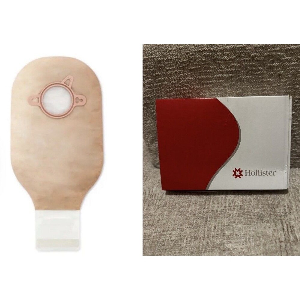 Box Of 10 Hollister New Image Transparent Drainable Ostomy Pouch W/ Filter 18194